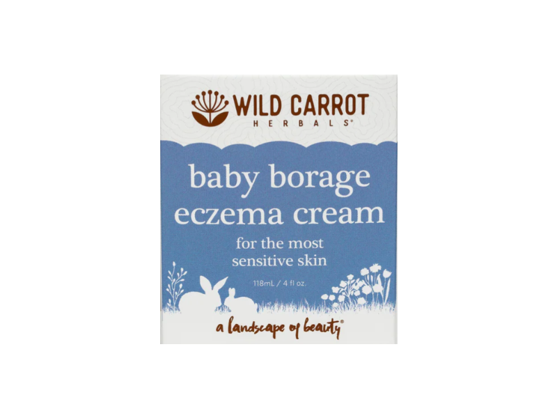 Wild Carrot Baby Borage Eczema Cream, 4 fl oz/118 mL