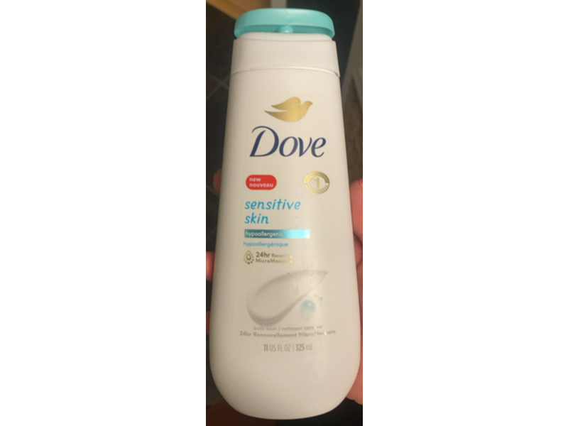 Dove Sensitive Skin Body Wash, 11 fl oz/325 mL