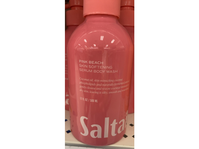 Saltair Skin Softening Serum Body Wash, Pink Beach, 17 fl oz/500 mL