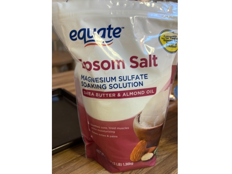 Equate Epsom Salt Magnesium Salt, Shea Butter & Almond Oil, 48 oz/1.36 kg