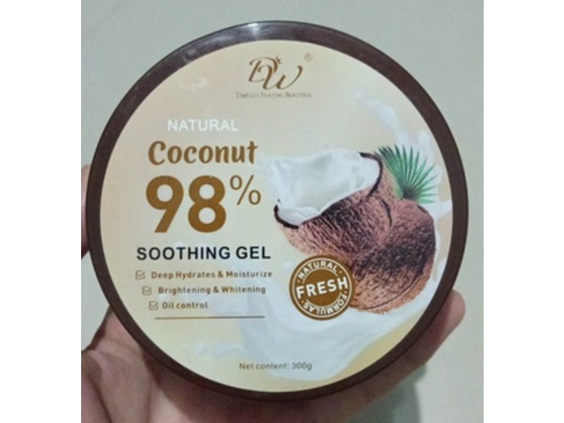 Dw Cosmetics Natural Soothing Gel, Coconut, 300 g