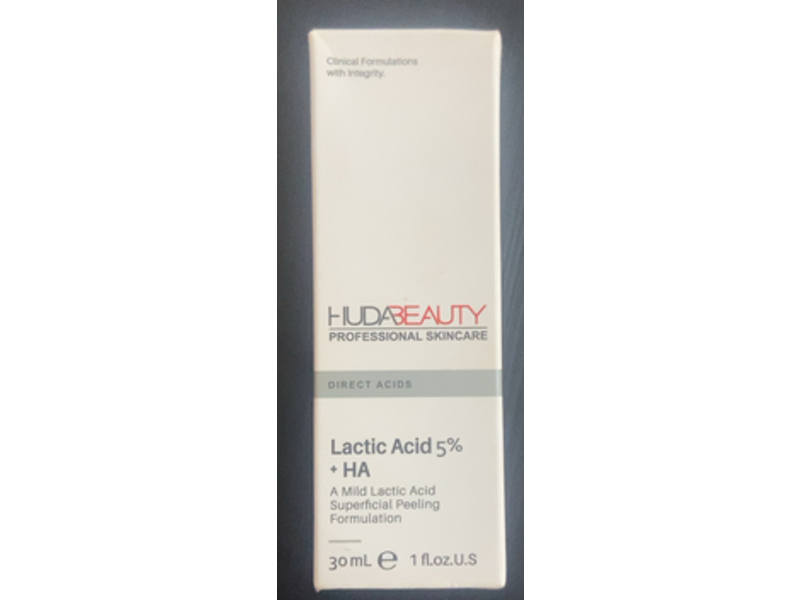 Huda Beauty Lactic Acid 5% + HA, 1 fl oz/30 mL