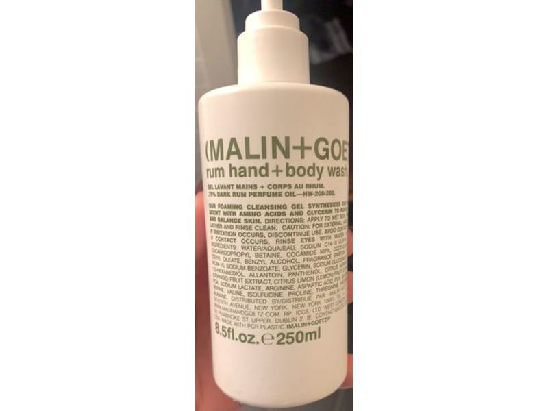 Malin + Goetz Rum Hand + Body Wash, 8.5 fl oz/250 mL