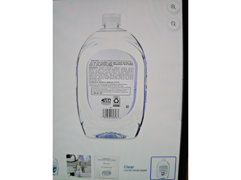 Equate Clear Liquid Hand Soap, 50 fl oz/1.47L