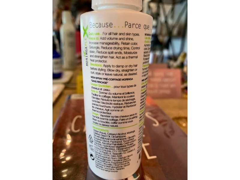 MoringapleX Pre-Style Leave-In Spray, 4 fl oz/119 mL