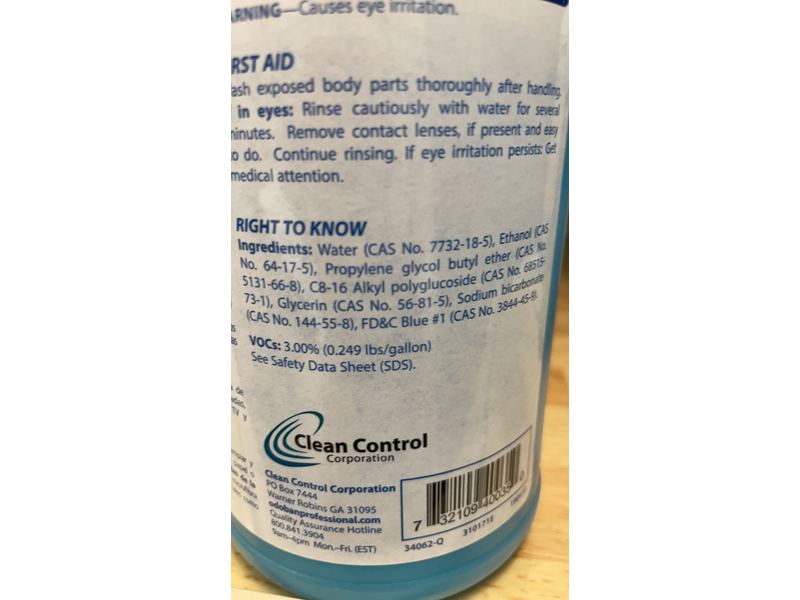 OdoBan Glass & Surface Cleaner, 32 fl oz/946 mL