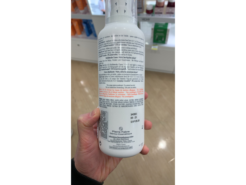 Avene XeraCalm A.D Lipid-Replenishing Cream, 400 mL/13.5 fl oz