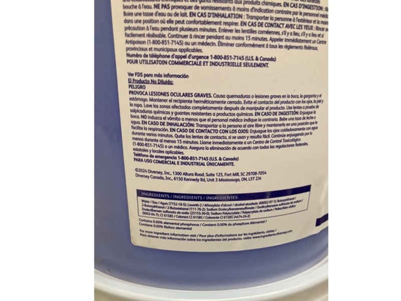 Diversey Clax Master 100 Laundry Detergent, 18.9 L