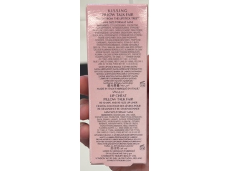 Charlotte Tilbury Pillow Talk Lip Kit, Pillow Talk Fair