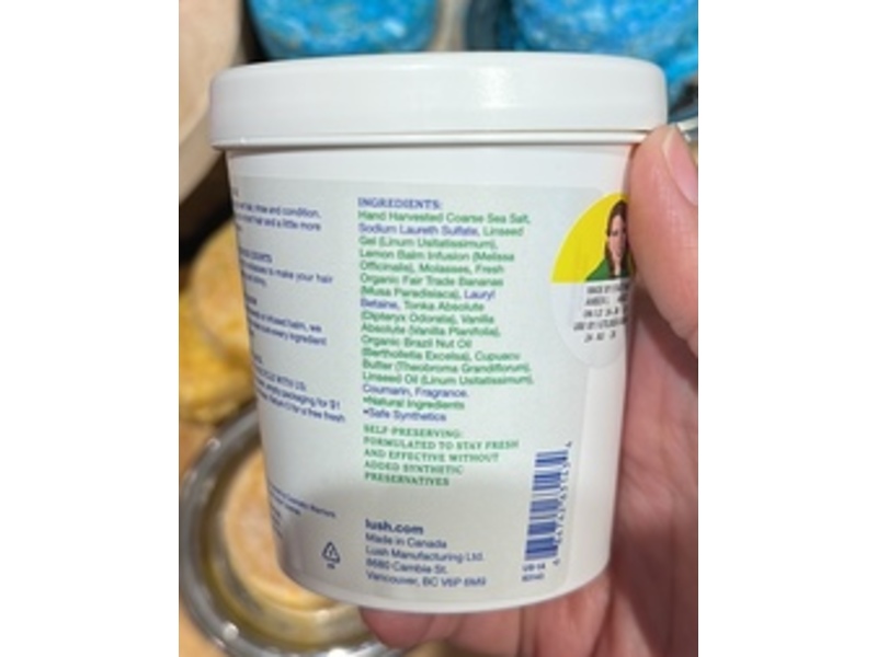 Lush Shampoo, Banana, 10.2 fl oz/290 g