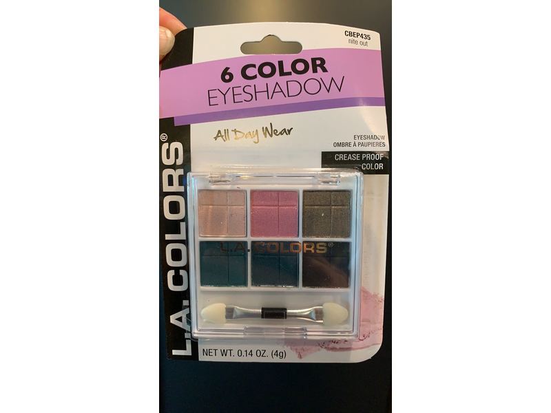 L.A. Colors Eye Shadows, Nite Out, 0.14 oz/4 g