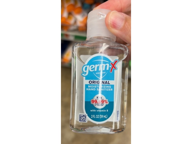 Germ.x original Moisturizing Hand Sanitizer, Vitamin E, 2 fl oz/59 mL