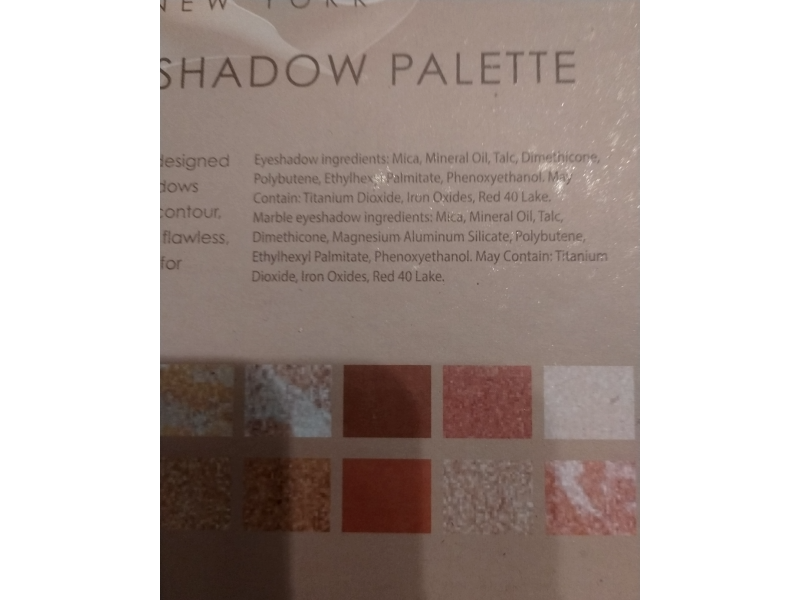 Nicole Miller Bare Beauty Nude Eyeshadow Palette, 0.85 oz/24 g