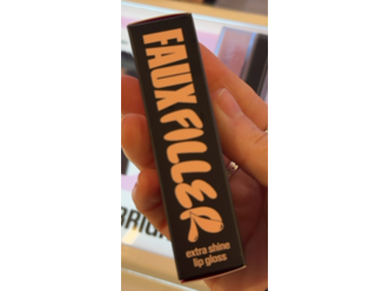 Huda Beauty Faux Filler Extra Shine Lip Gloss, UUU-Baby, 0.13 fl oz/3.9 mL