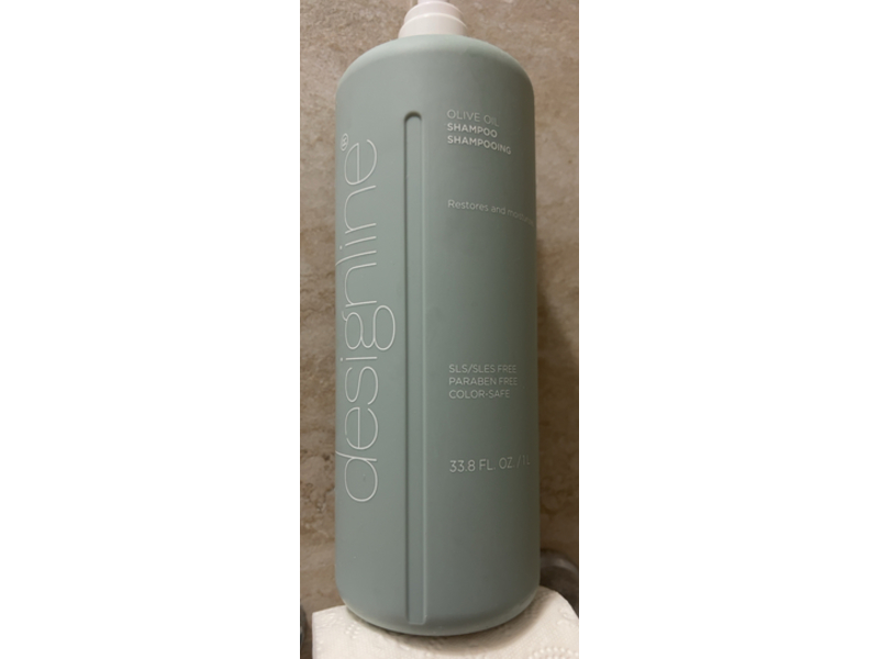 Designline Restores & Moisturizes Shampoo, Olive Oil, 33.8 fl oz/1 L