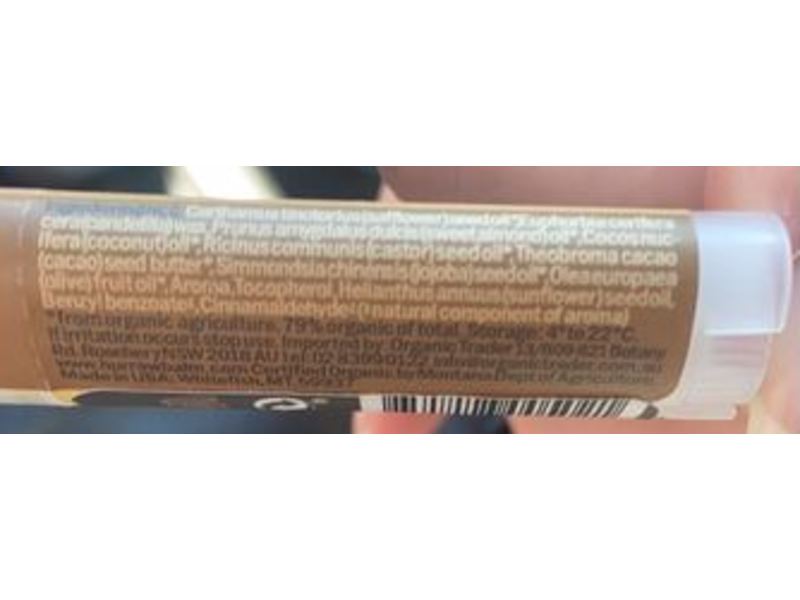 Hurraw! Lip Balm, Chai Spice, 0.17 oz/4.8 g