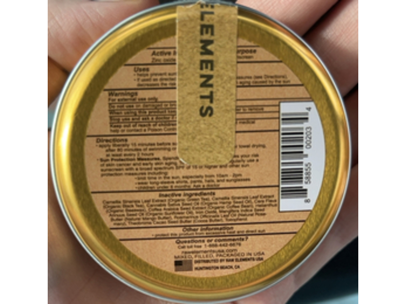 Raw Elements Tinted Facial Moisturizer, SPF 30, 1.8 fl oz/51 g