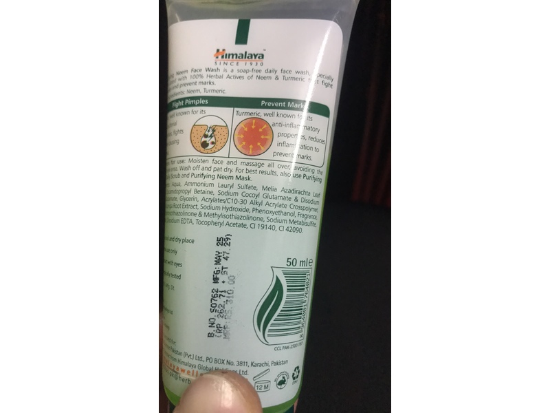 Himalaya Purfying Neem Face Wash, 50 mL