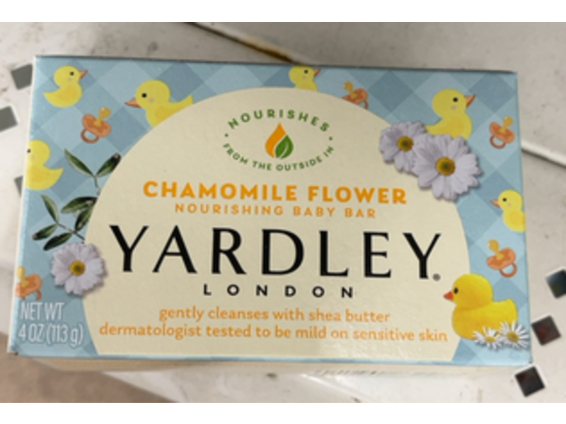 Yardley London Nourishing Baby Bar, Chamomile Flower, 4 oz/113 g