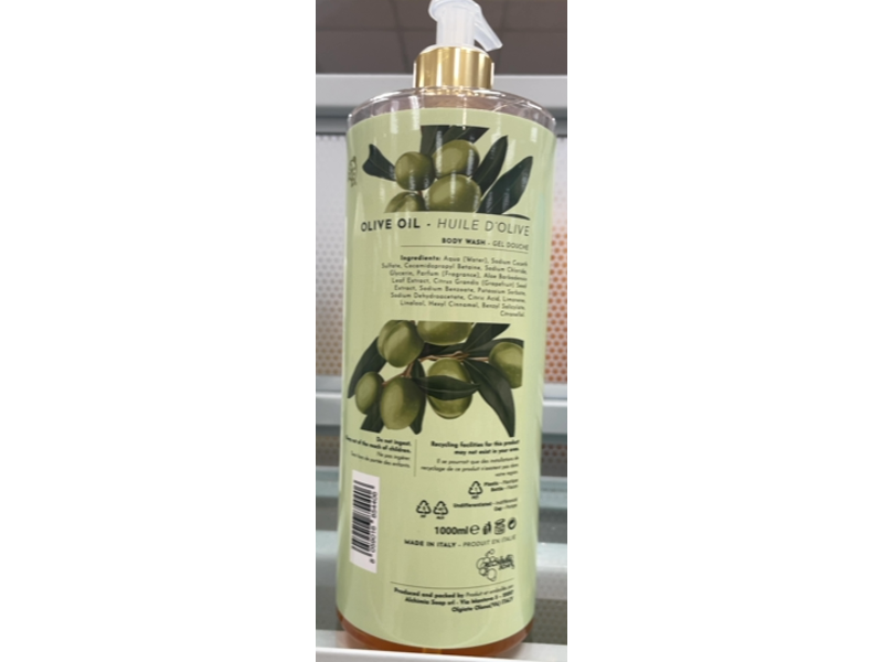 Alchimia Moisturizing Body Wash, Olive Oil, 33.8 fl oz/1000 mL