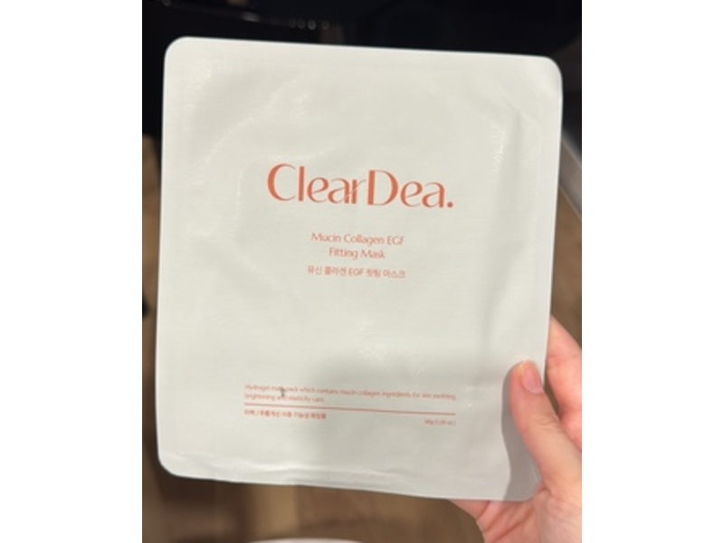 ClearDea Mucin Collagen EGF Fitting Mask, 5 Sheets
