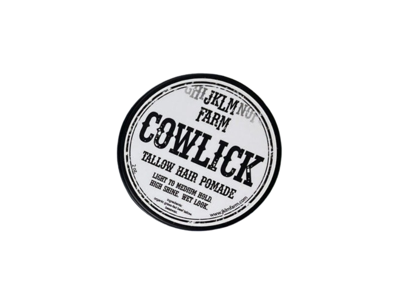 JKLM Farm Cowlick Tallow Hair Pomade, Light To Medium Hold, 2 fl oz