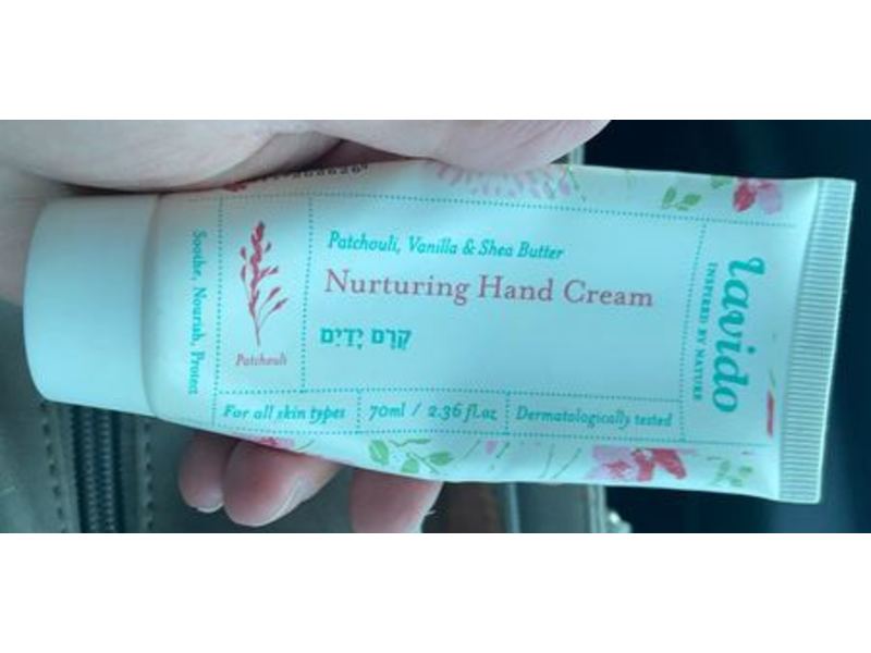 Lavido Nurturing Hand Cream, Patchouli & Vanilla, 2.36 fl oz/70 ml