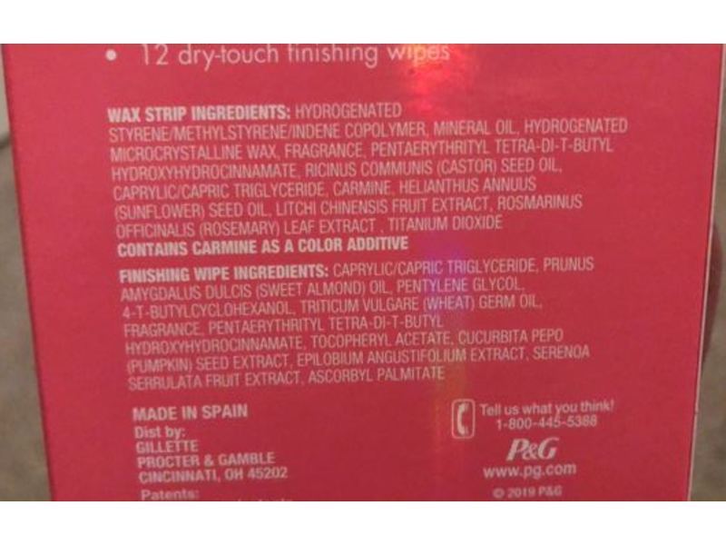 Glee The Face Wax, 24 Wax Strips, 12 Wipes