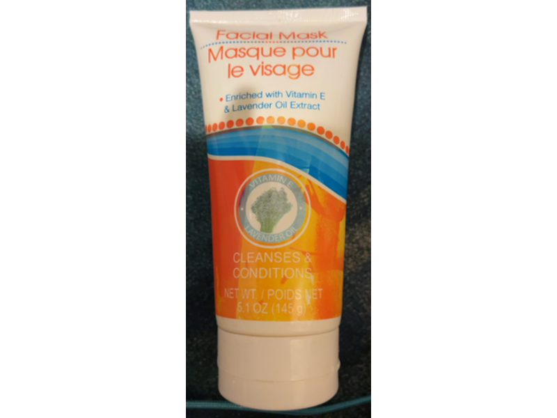 Greenbrier International Facial Mask, Vitamin E & Lavender Oil Extract, 5.1 oz/145 g