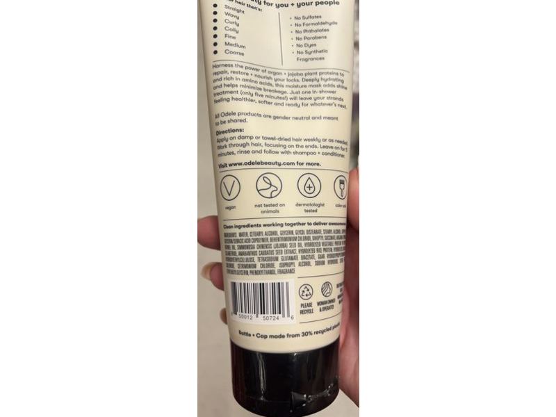 Odele Moisture Mask, 8 fl oz/236 mL