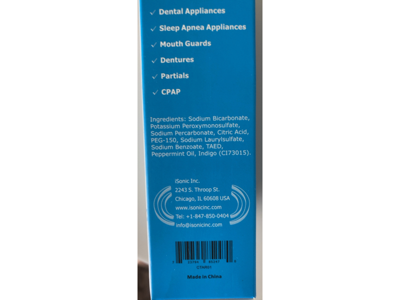 iSonic Ultrasonic Denture Cleaning Tablet, 48 Tablets