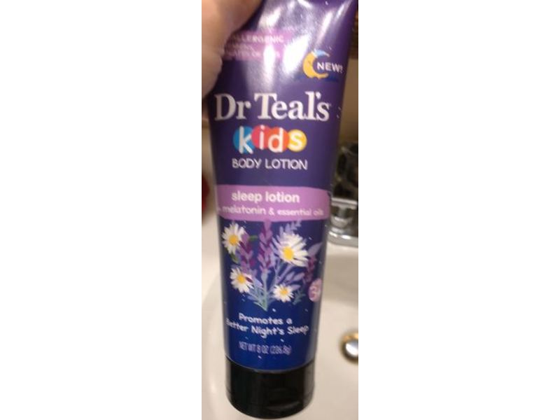 Dr Teal's Kids Body Lotion, Sleep Lotion, Melatonin & Essential Oils, 8 oz/226.8 g