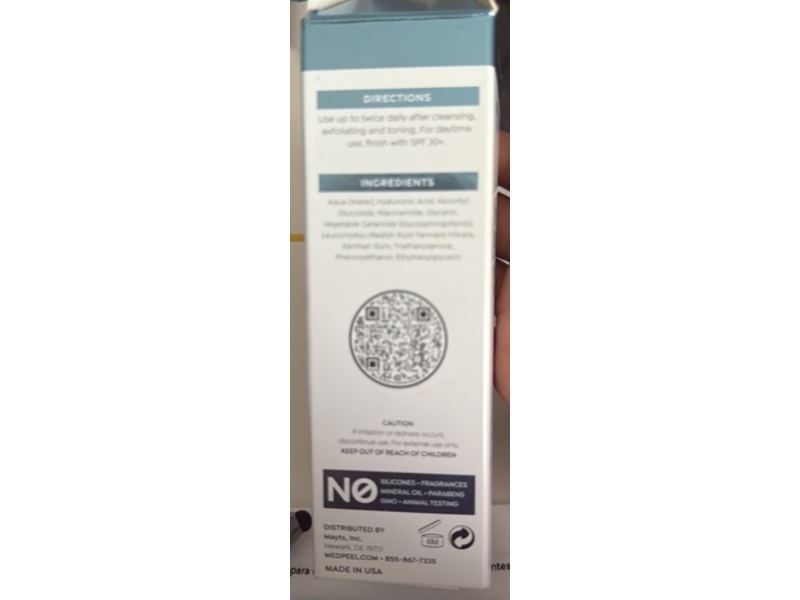 MedPeel Hydra Plump Hyaluronic Serum 2.5%, 1.0 fl oz/30 mL