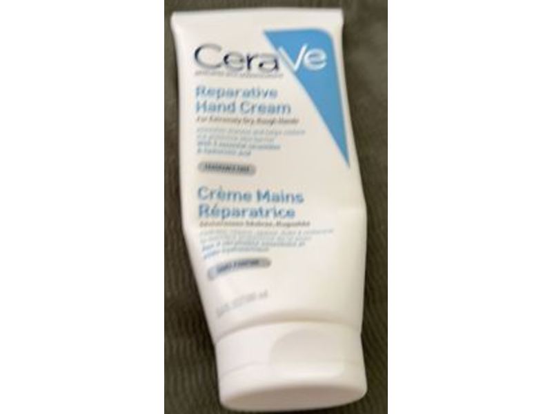 CeraVe Repairing Hand Cream, Fragrance Free, 3.4 fl oz/100mL