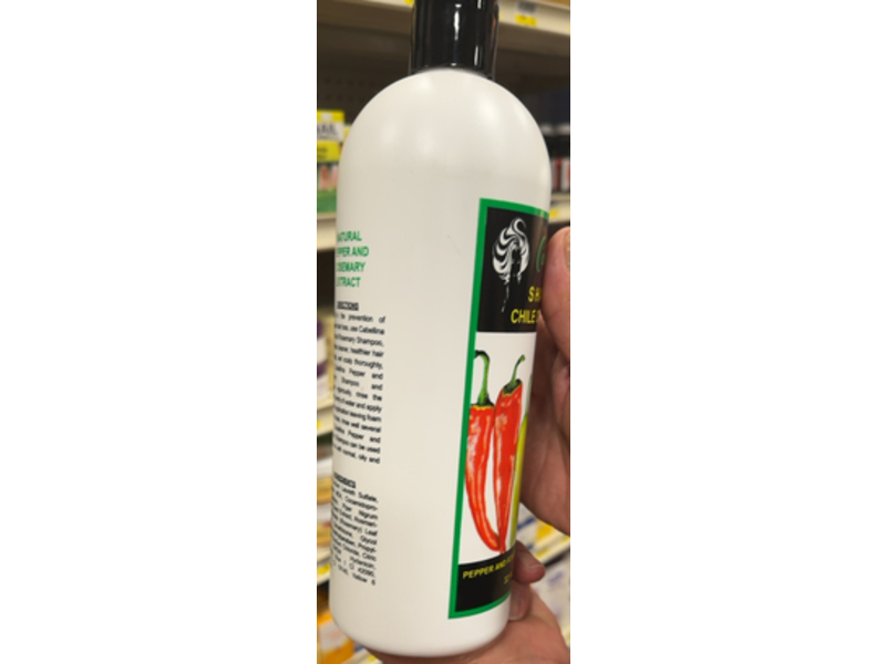Cabellina Chile Con Romero Shampoo, Pepper & Rosemary Natural Extract, 32 fl oz/960 mL