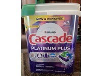 Cascade Platinum Plus Dishwasher Detergent Pods, Clean Lemon Scent, 26.6 fl oz. 47 Count - Image 3