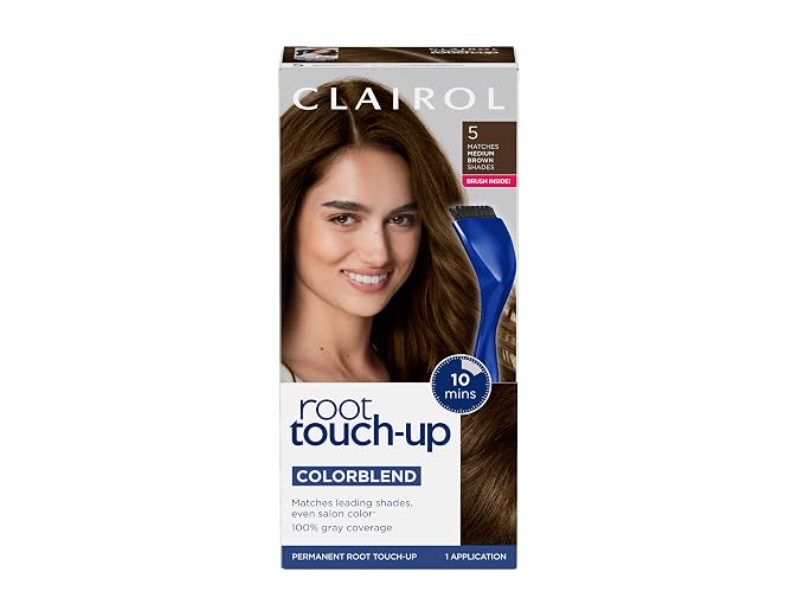 Clairol Permanent Cream Root Touch-Up, 5 Medium Brown, 1 Application