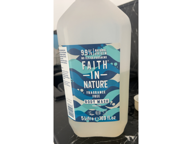 Faith In Nature Body Wash, Sensitive, 169 fl oz/5 L