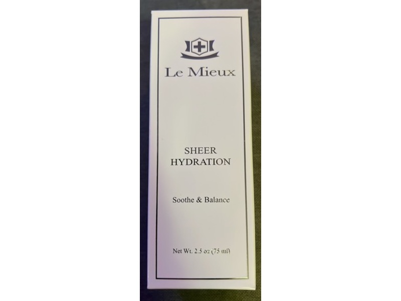 Le Mieux Sheer Hydration Cream, Soothe & Balance, 2.5 fl oz/75 mL