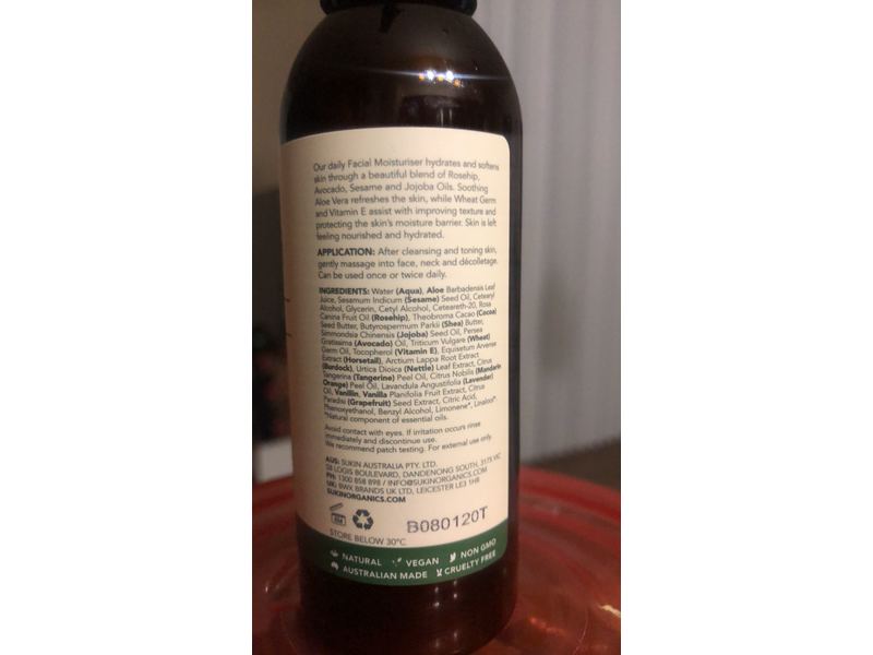 Sukin Signature Facial Moisturiser, 4.23 fl oz / 125 mL