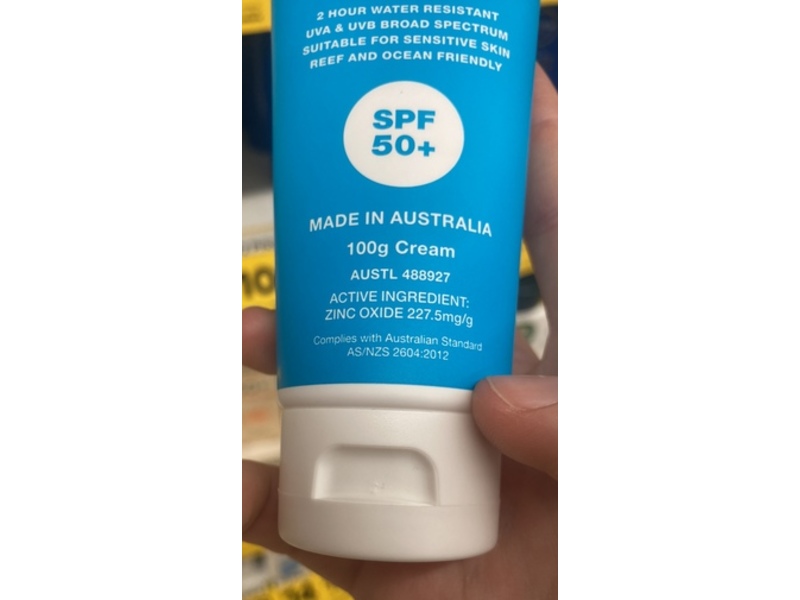 Ethical Zinc Natural Clear Zinc Sunscreen Cream, SPF 50+, 100 g