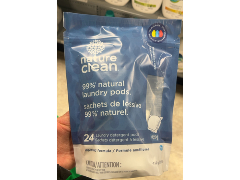 Nature Clean Laundry Detergent Pods, 0.95 oz/432 g, 24 Pods