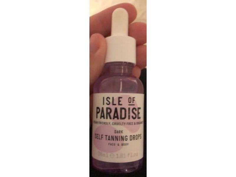 Isle of Paradise Self-Tanning Drops, Dark, 1.01 fl oz/30 mL