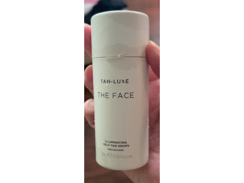 Tan Luxe The Face Illuminating Self Tan Drops, Medium/Dark 0.33 fl oz/10 mL