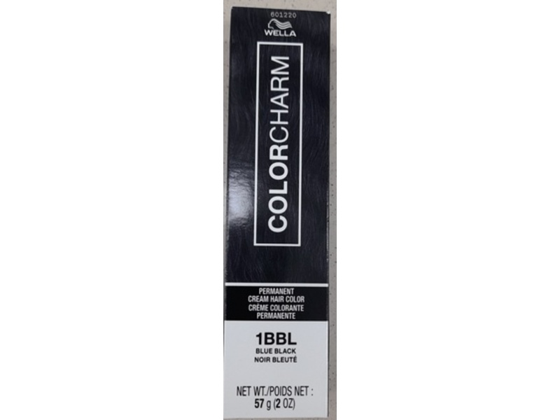 Wella Colorcharm Permanent Cream Hair Color, 1BBL Blue Black, 2 oz/57 g