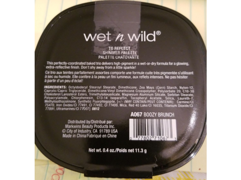 Wet N Wild To Reflect Shimmer Palette, Boozy Brunch, 0.4 fl oz