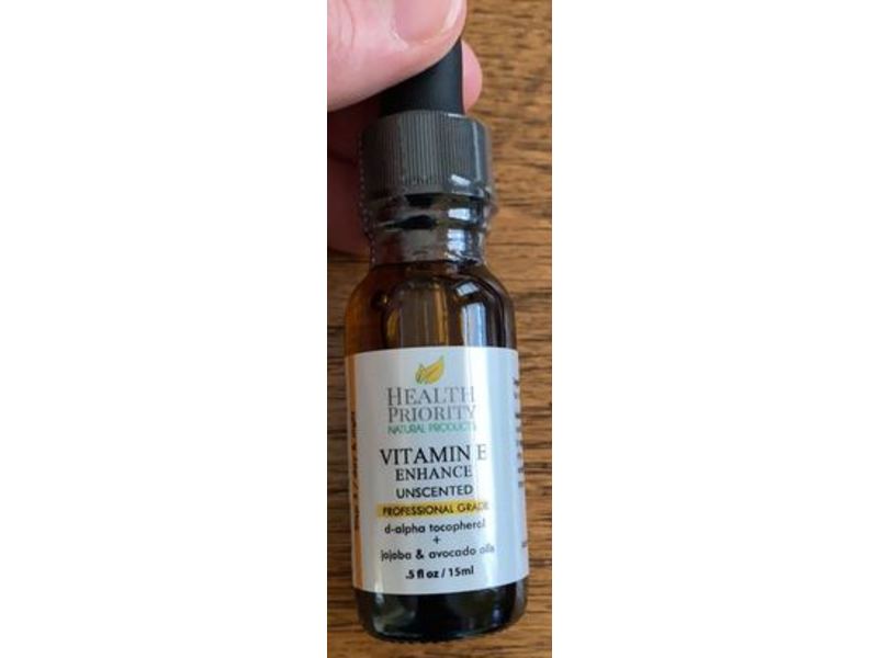 Health Priority Vitamin E Enhance, Unscented, 0.5 fl oz/15 mL