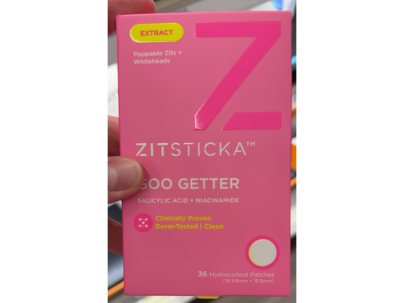 Zitsticka Goo Getter Hydrocolloid Patches, Salicylic Acid + Niacinamide, 36 Count