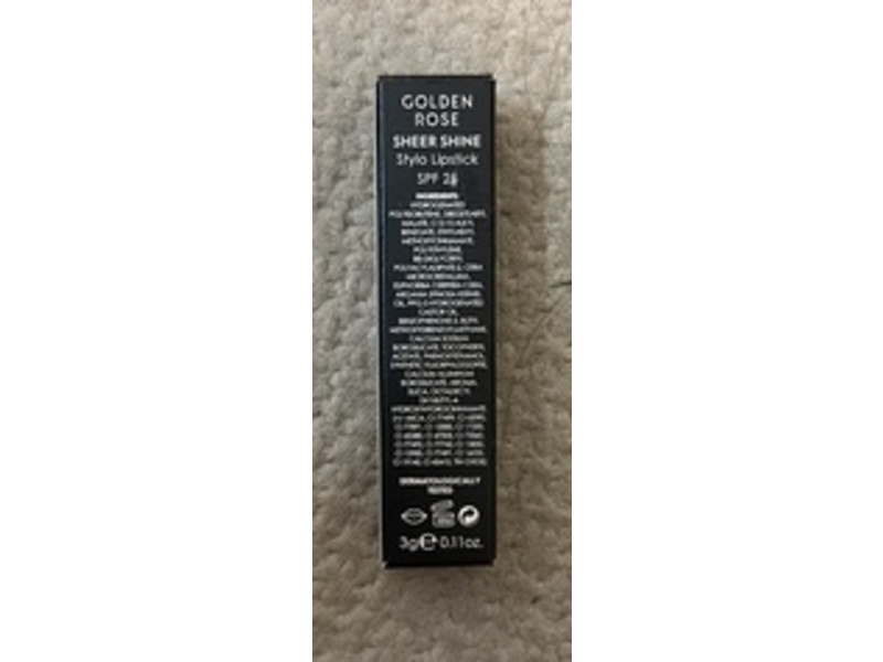 Golden Rose Sheer Shine Stylo Lipstick, SPF 25, 0.11 fl oz/3 g