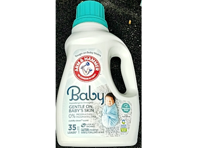 Arm & Hammer Baby Hypoallergenic Gently Baby's Skin Detergent, 35 Loads, 45.5 fl oz/1.34 L